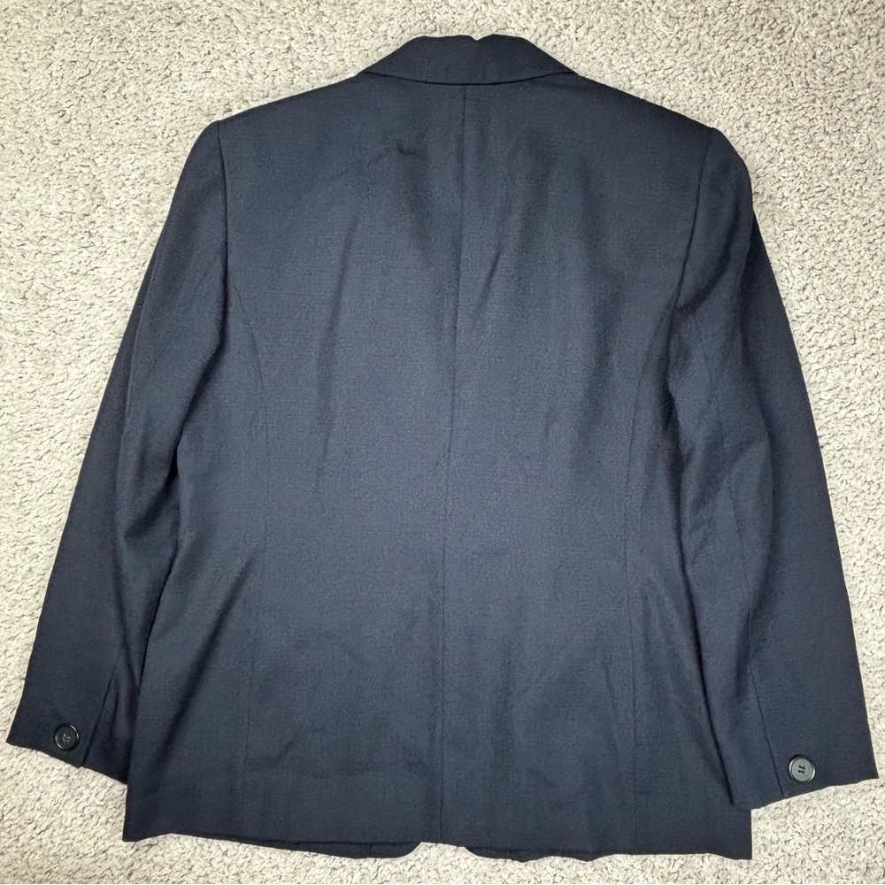 Pendleton Jacket Womens 10 Vintage 90s Linen Blazer Shoulder Pads Professional - Picture 3 of 3